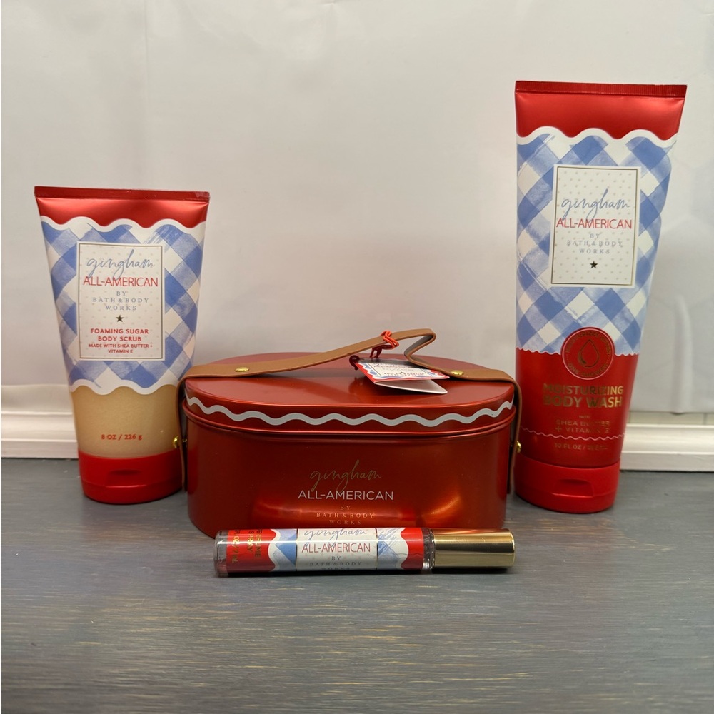 bath and body works gingham all american fragrance and body care bundle